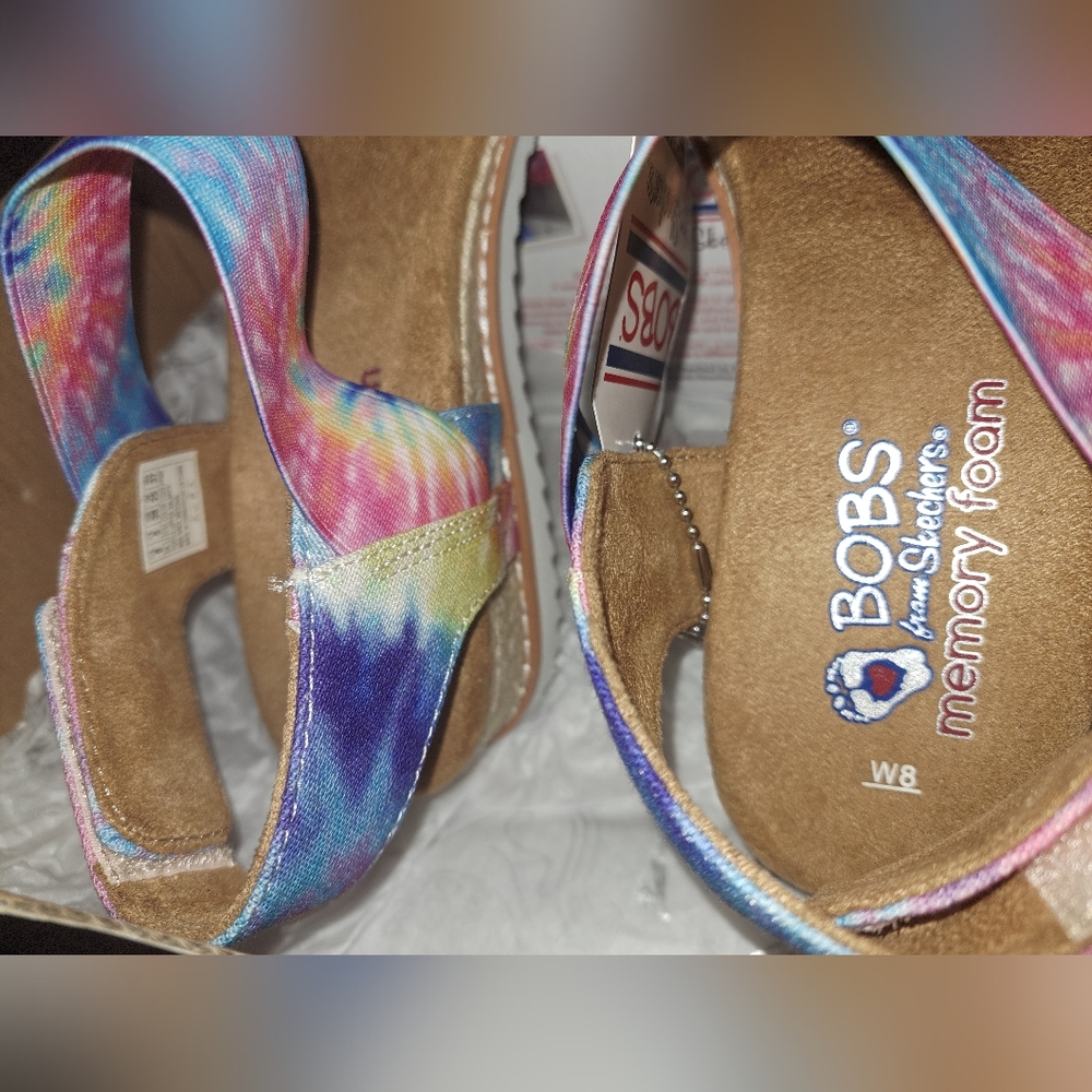 NWT-Skechers memory foam wedge sandals - Picture 3 of 15